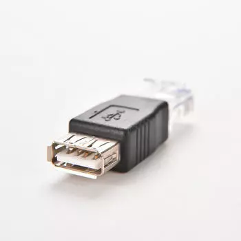 Разъем Rj45 для USB-адаптера с гнездом адаптера Lan Network Ethernet Router Plug