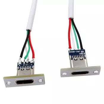Разъем Type-C 4 P для сварочного провода, разъем Diy, прямой для мобильного телефона, порт для зарядки, гнездо для зарядки