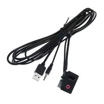 Разъем USB AUX адаптера 3,5 мм для подключения к приборной панели автомобиля