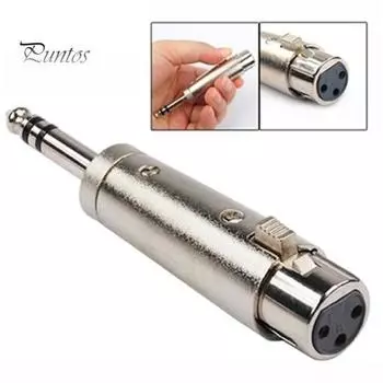 Разъем XLR «папа-мама» 6,35 мм, разъем для микрофона, патч-кабель для микрофона, адаптер
