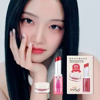 [Раздача игр в кальмары/Blurring Pot] Wake Make Dewy Gel Glaze Stick 16 COLOR (Специальный/отдельный предмет) 05 Syrup Coral