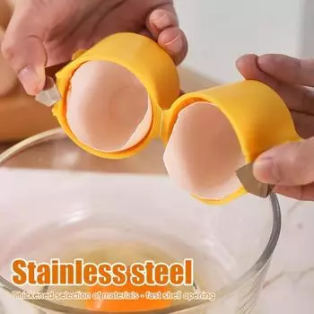 Разделитель яичной скорлупы Easy Clean - Быстрый разделитель скорлупы и желтка, кухонные принадлежности для выпечки ярко-розовый