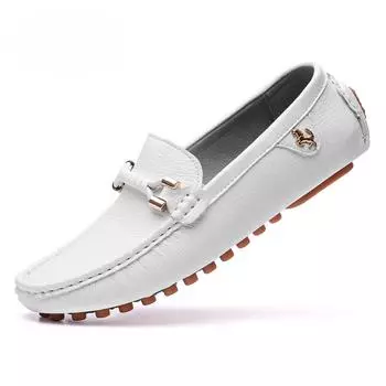 Размер 48 Белые мокасины Обувь для мужчин Slip On Driving Flats Повседневные мокасины Обувь для мужчин Удобные мужские мокасины для папы Zapatos Hombre 37