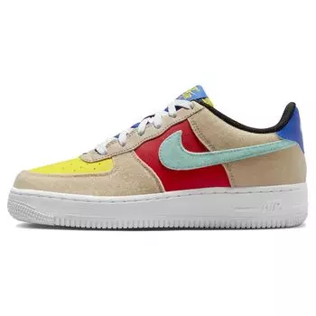 Разноцветные кроссовки на липучке Nike Air Force 1 Low GS, белые FN7818-100 36