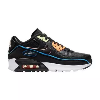 Разноцветные кроссовки Nike Air Max 90 SE GS Черные CK4068-001