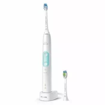 Разумная электрическая зубная щетка Protect Clean HX6467/68 (Белая мята)