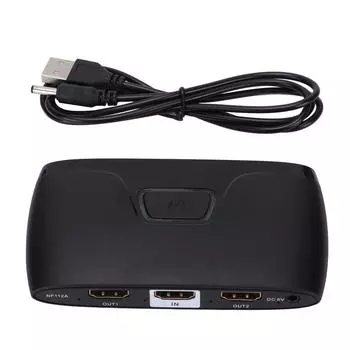 Разветвитель интерфейса HD Multimedia 4K 60 Гц Один вход, два выхода 1 выход 2 HD Multimedia