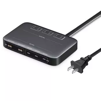Разветвитель питания USB-удлинитель Зарядное устройство PD Порты переменного тока 3 порта 2 Разъем для быстрой зарядки м Всего 1400 Вт с USB Настольный разветвитель USB-зарядное устройство Настольный разветвитель Адаптер переменного тока