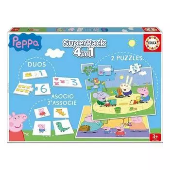 Развивающая игрушка Свинка Пеппа SuperPack 4 в 1 Educa