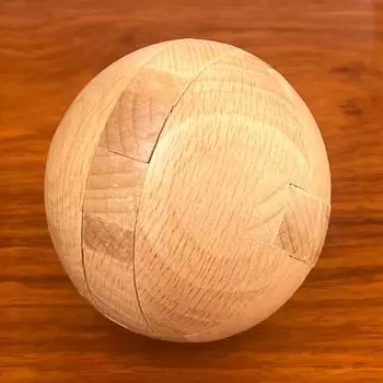 Развивающие игрушки Детская игра-головоломка Монтессори 3D Разблокировка Игрушки для взрослых IQ Деревянный замок Kongming Замок Luban 7.5cm diameter