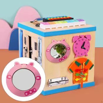 Развивающие игрушки из материала Busy Board, гладкие головоломки, DIY Accs, детали сенсорных игрушек для познания Clock Yellow