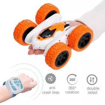 RC Car 2.4G Stunt Drift Deformation Buggy Car Rock Crawler Roll Car 360 Degree Flip Kids Robot RC C оранжевый