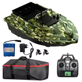 RC лодка для приманки для серфинга, GPS, лодка для рыбалки с наживкой и большим контейнером для приманки, автоматическая лодка для приманки 18000 чёрный