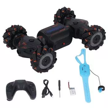 RC Stunt Car 2.4G Пульт дистанционного управления Датчик жестов Игрушка 2-сторонний вращающийся внедорожник 360 градусов оранжевый