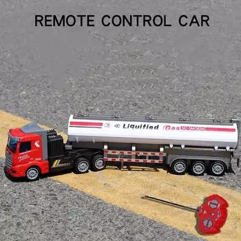 RC Truck 1/48 Радиоуправляемая Инженерная Машина Полуприцеп Танкер Радиоуправляемые Машины Игрушки для Мальчиков Детей Детские Подарки