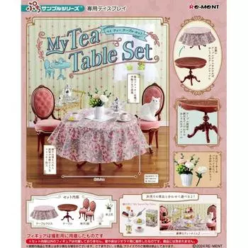 Re-ment Petit Sample Series My Tea Table Set Приблизительно В185 x Ш140 x Г95 мм Изготовлен из ПВХ