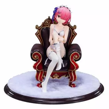 ре:ZERO - Начало жизни в другом мире - Ram Lingerie Ver. Готовая фигурка, окрашенная в ПВХ, в 17 масштабах