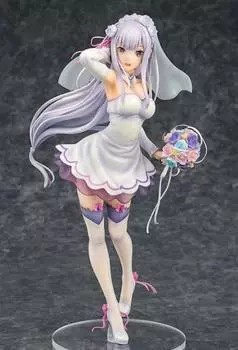 Re:ZERO -Starting Life in Another World- Emilia Wedding Ver. 17 scale plastic painted finished figure resale