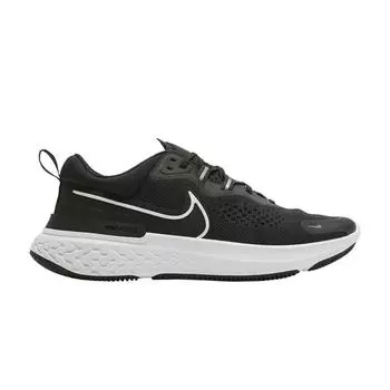 Кроссовки Nike React Miler 2 Черный Белый Мужские Дымчато-серый CW7121-001 44