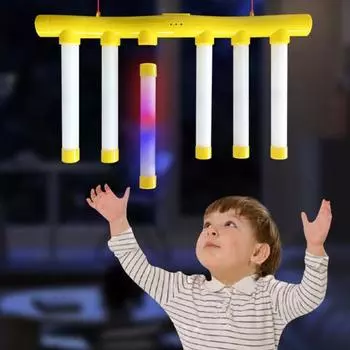Reaction Training Game Stick Grab Machine for Hand-Eye Coordination Speed Challenge Toy Adjustable Speed Catching Game Drop Cube Game Regular Style