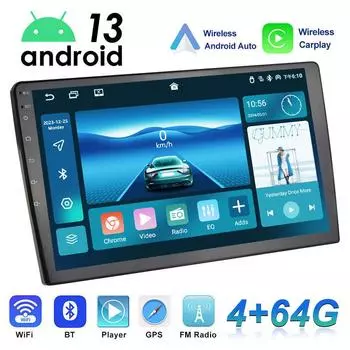 REAKOSOUND 2 Din 9-дюймовый автомобильный стерео радио Android 11,0 QLED экран Вентилятор охлаждения MP5-плеер Carplay WIFI GPS Bluetooth FM 9 inch