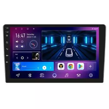REAKOSOUND Android 10,0 9-дюймовый автомобильный радиоприемник с двойным Din, GPS-навигация, Wi-Fi, Bluetooth, FM-приемник, автомобильное видео, автомобильный видеорегистратор, авто Android-радио P13-9 inch/2+32
