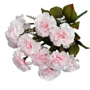 Real Touch Artificial Carnations Bouquet 13 Head Fake Flowers Simulation Carnations Teacher s Day Style 4
