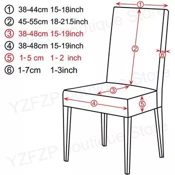 Real Waterproof Chair Cover Stretch Universal Size Cheap Chair Seat Covers With Back For Wedding Dining Room Chairs For Home 1 PC