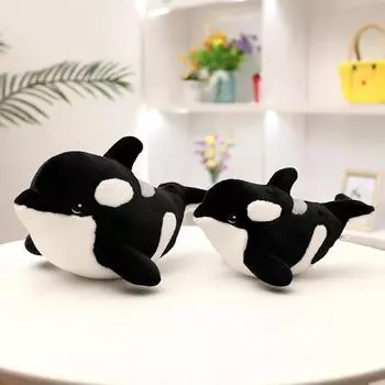Реалистичные плюшевые игрушки косатка, кукла-рыба Orcinus Orca, милая мультяшная акула, мягкая подушка для сна для детей, девочек, подарок для ребенка 30cm