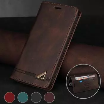 Realme G25s GT C 25 Y кожаный флип-чехол для Funda OPPO A74 A54 A15 A52 A53S 95 A 74 16 S, чехол-кошелек Realmi C21 11 C25 C15 C21Y Realme GT чёрный