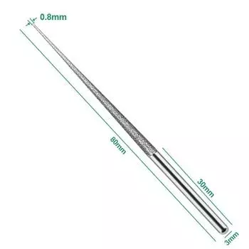 Reaming Stone Tip Carving Needle 3mm Shank Mini Drill Durable Drill Bit Power Tool 1