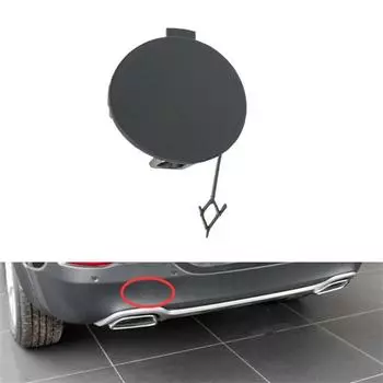 Rear Bumper Tow Hook Black Cover Plastic 68203273AE For Jeep Cherokee 2014-2018