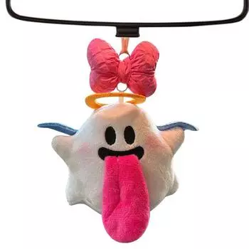 Rearview Mirror Charm Car Cute Angel Pendant Interior Decor Vehicle Ornaments Plush Accessories Home Birthday Christmas Gift
