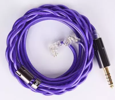 Recable Balance Copper Silver Alloy Furukawa Copper Coaxial Wire Earphone Upgrade Cable Chinese QDC Earphones Replacement Cable [JSHiFi-Starship]