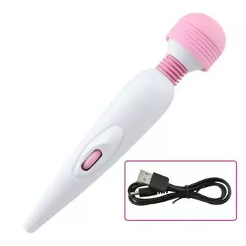 Rechargeable USB Women’s Massage Wand - Powerful Vibrating Self-Pleasure Tool