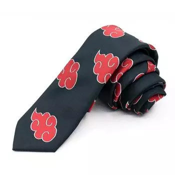 Red Naruto Akatsuki Cloud Tie Anime Fans Gift Party Decoration Cartoon Unisex