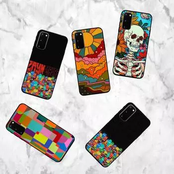 Red Visual Impact Phone Case For Samsung Galaxy S7 Edge Plus S9 S20Plus S20ULTRA S10lite S225G S10 Case samsungS22plus5G