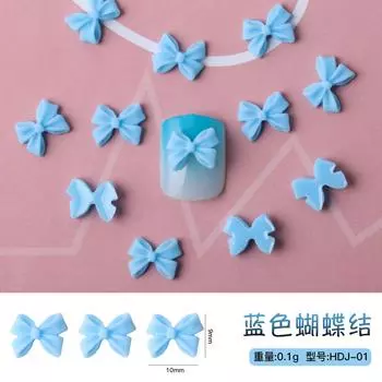 Red, White, Black, Pink, Three-Dimensional Resin Bow, Nail Art Jewelry, Wearing Nail Large Diy Bulk Accessories.