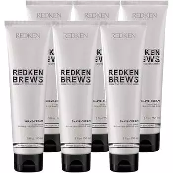 Крем для бритья Redken Brew для чувствительной кожи, 6 упаковок, 150 мл