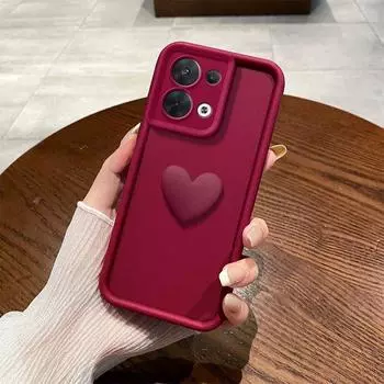Redmi12c Redmi9c 9at A1 A2 Plus милый 3D Love Heart силиконовый чехол для Xiaomi Redmi 10c 9c Nfc 12c 10a 9a защитная задняя крышка объектива Redmi 9c&Silicone Case