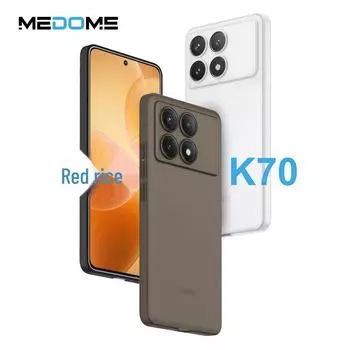 Redmi K70 Frosted PP Shell Mobile Phone Case - Maidomi K70/K70 Pro прозрачный черный