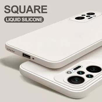 Redmi Note 10 Note10 Pro Max Note 10 4G 10s 10 S Чехол квадратный жидкий силиконовый мягкий чехол для Xiaomi Redmi Note 10 Note10 Pro Чехол Redmi note 10 (4G) чёрный