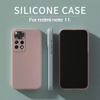 Redmi Note 11 11S 12 Pro Plus 5G Чехол квадратный жидкий силиконовый мягкий чехол для Xiaomi Redmi Note 11 12 11S Note11 Note12 Pro Plus Redmi Note11(Global) темно-зеленого