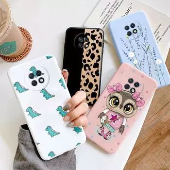 Redmi Note 9T Note9T Phone Cove милый цветок мультяшный динозавр задняя крышка Мягкий чехол для телефона из ТПУ для Xiaomi Redmi Note 9T противоударный защитный чехол Note 9T