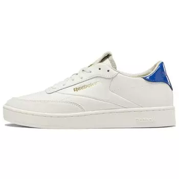 Reebok Club C Clean Chalk Vector Синие женские кроссовки кремовые GY1384