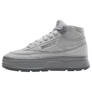 Reebok Club C Geo Mid Pure Серые женские кроссовки 100074482 35