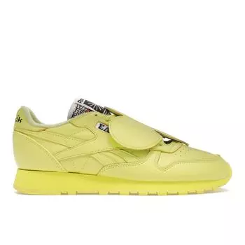 Reebok Eames Office x Classic Leather Eames Elephant - Cool Aloe унисекс кроссовки желтые Core-черные GY6386 41