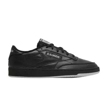 Reebok Eames Office x Club C 85 Monotone Pack — черные кроссовки унисекс Core-Black Cold-Grey-2 GY1067 36