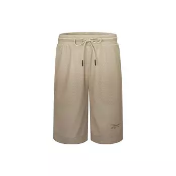 Reebok Knit Short U Series Gradient Mesh Loose Mid Waist Casual Shorts Unisex shorts Light-Khaki 23RMS633UGK0 M