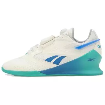 Reebok Legacy Lifter 3 Мел Раскрытый Зеленый Синий Мужские Кроссовки Кремовый Кинетический-Синий 100201520 40.5